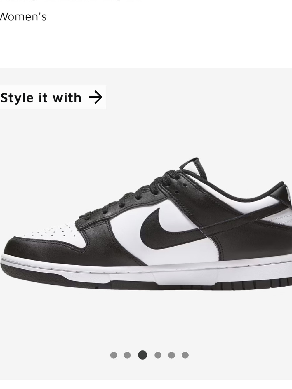 Nike Dunk Low Sneakers - Black & White